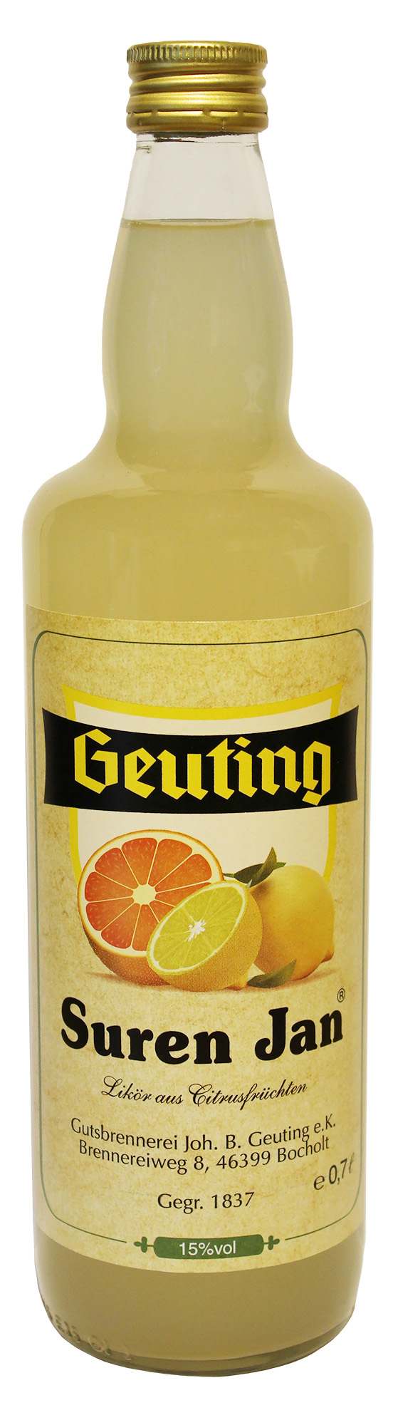 Grapefruit Likör, Suren Jan 0,7 ltr.