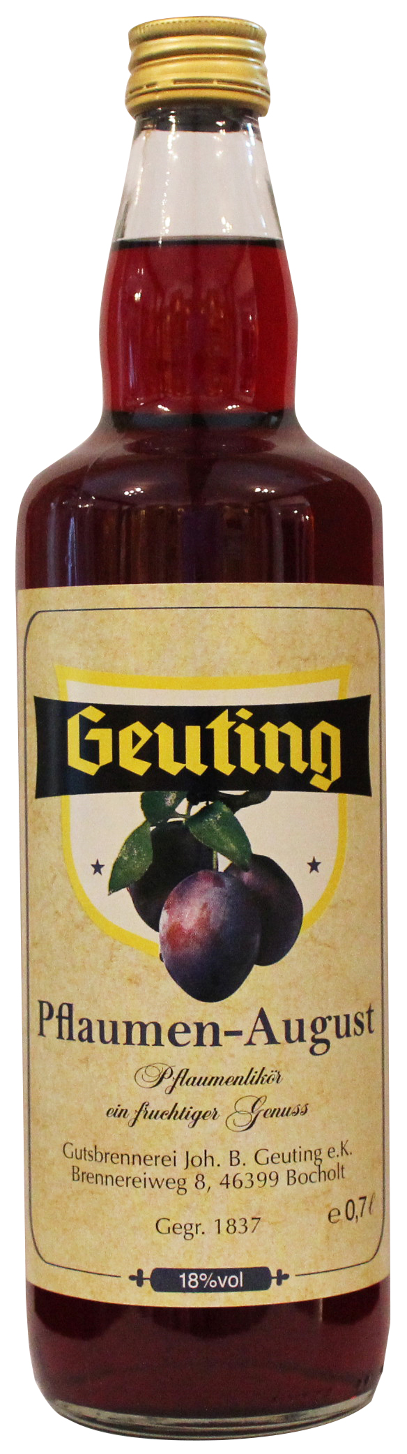 Pflaumen August 0,7 ltr.