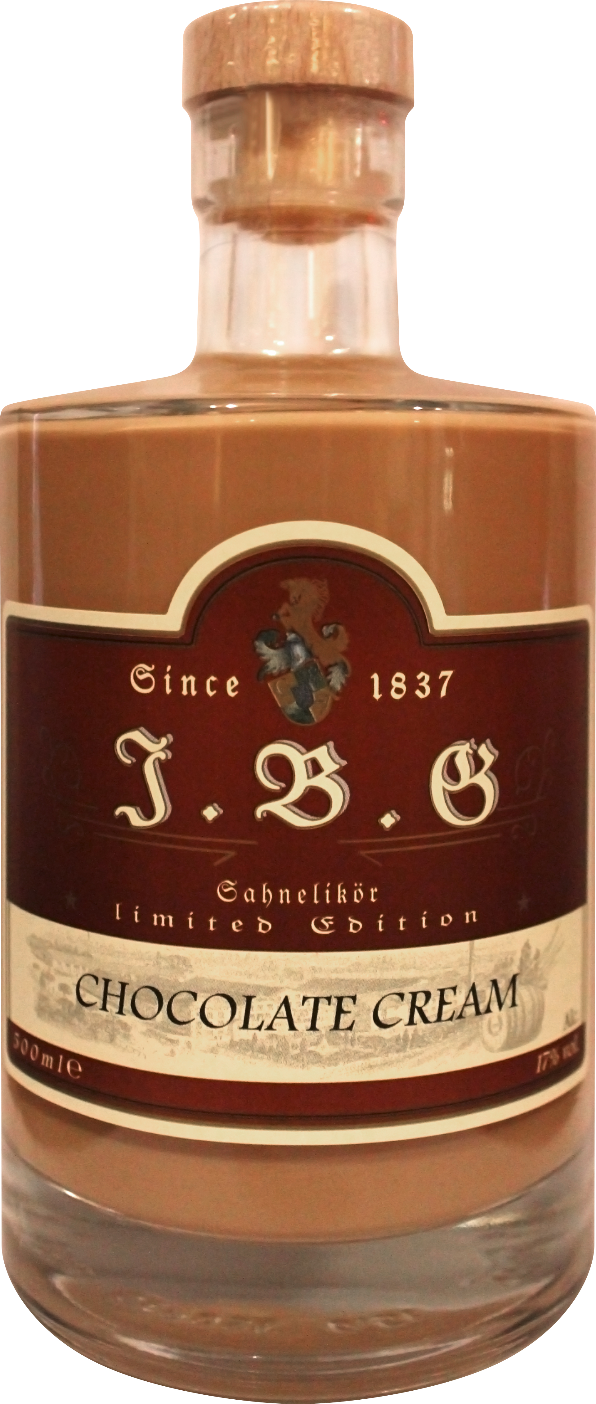 Chocolate Cream Sahnelikör 17%vol., 0,5 ltr. | Gutsbrennerei Geuting